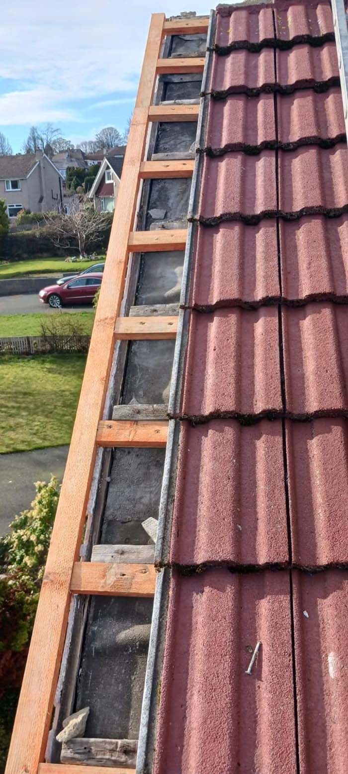 Laying a UPVC roof